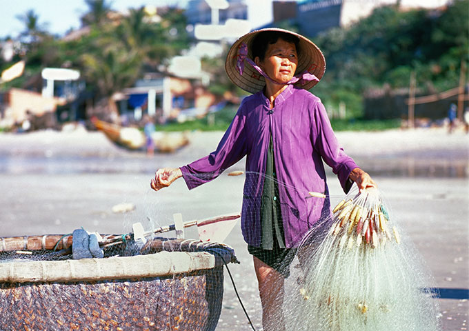 越南美奈渔民