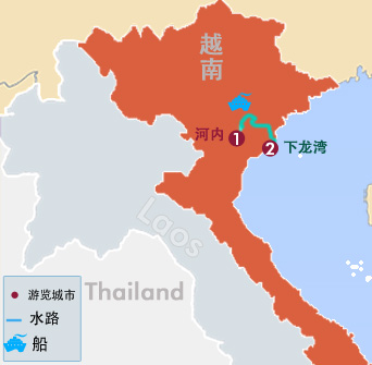 北越河内、下龙湾5天4晚游船之旅